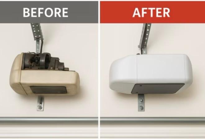 Opener repair before and after comparison