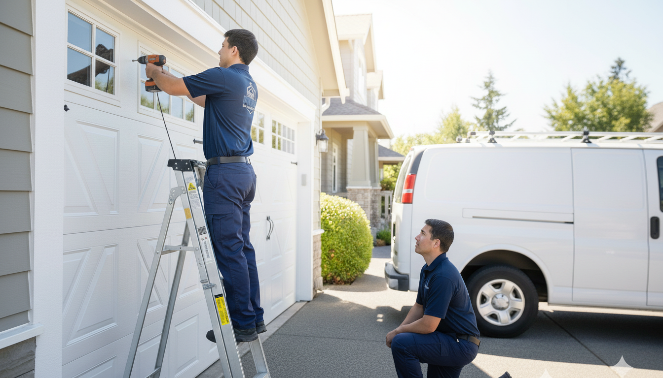 Professional new garage door installation