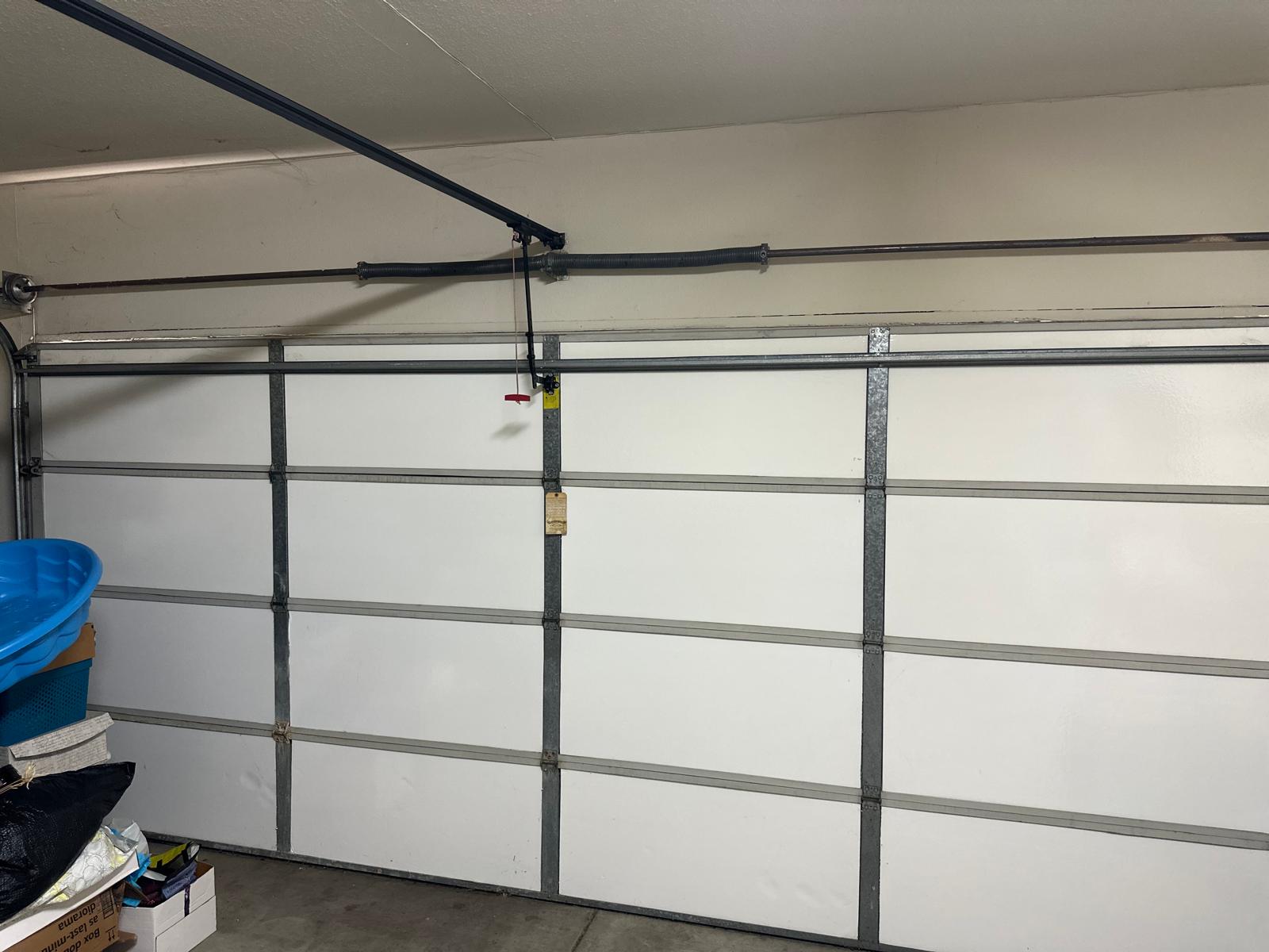 White garage door interior Hallandale Beach